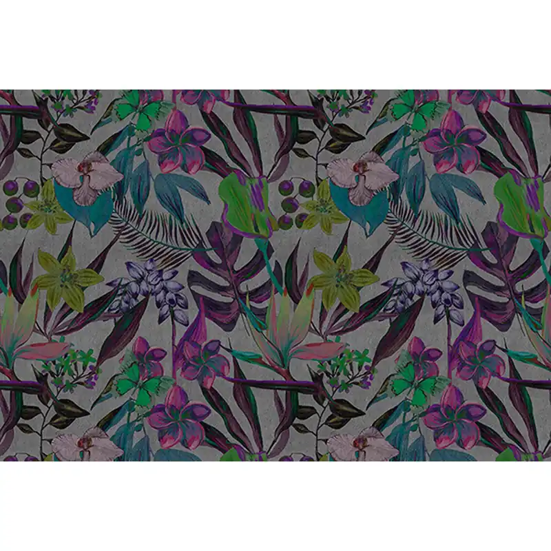 Tadessi Fototapete Blumen M1-No.60573 Digitaldruck Tapete Bunt Grau - Pflanzen Floral Sonderaktion