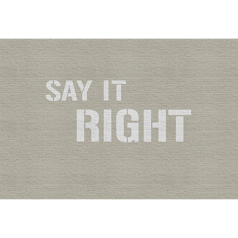 Meistverkauft Tadessi Fototapete Steinoptik M1-No.60884 Digitaldruck Tapete Beige Weiß - Schrift Spruch