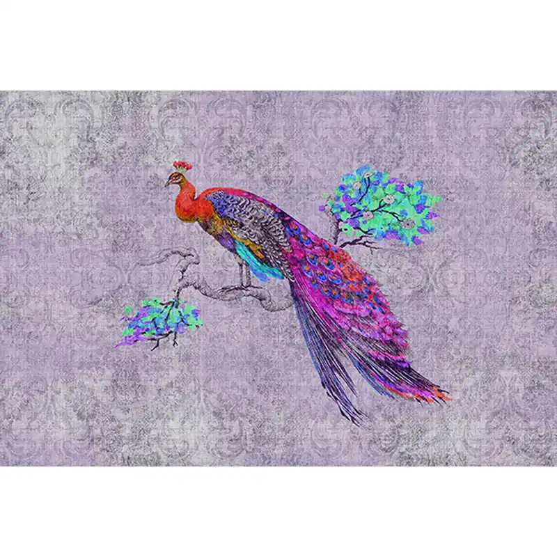 Tadessi Fototapete Vögel M1-No.60912 Digitaldruck Tapete Lila Pink Nur Für Kurze Zeit