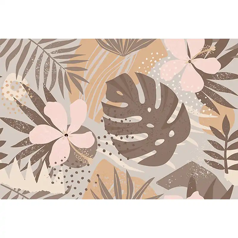Nur Heute Tadessi Fototapete Dschungel M1-No.61125 Digitaldruck Tapete Braun Beige - Palmen Natur