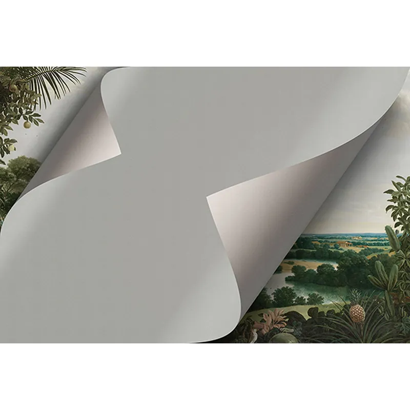 Tadessi Fototapete Landschaft M1-No.61211 Digitaldruck Tapete Grün Weiß - Natur Abstrakt Knallerangebot