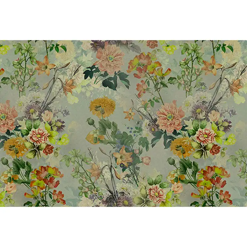 Tadessi Fototapete Blumen M1-No.61283 Digitaldruck Tapete Grün Gelb - Natur Nur Heute