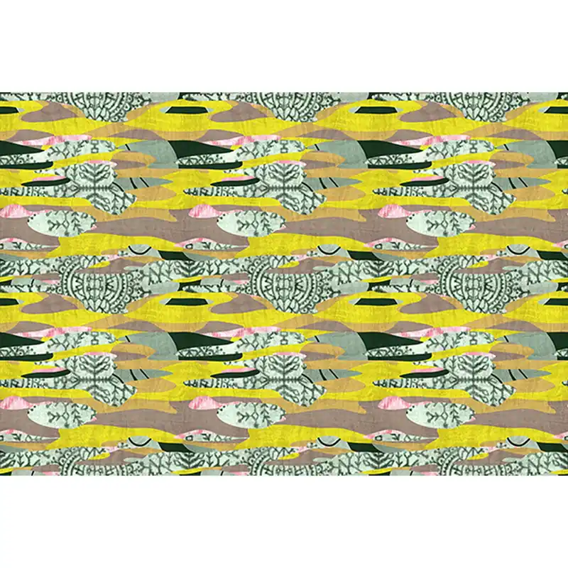 Jetzt Kaufen Tadessi Fototapete Abstrakt M1-No.61372 Digitaldruck Tapete Gelb Grün - Modern