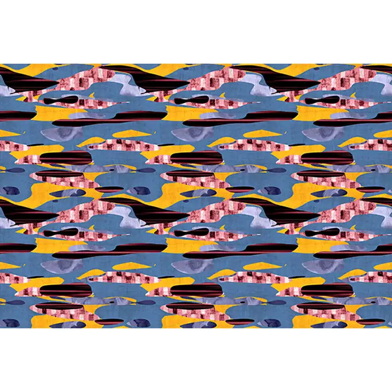Begrenztes Angebot Tadessi Fototapete Abstrakt M1-No.61373 Digitaldruck Tapete Blau Gelb - Modern