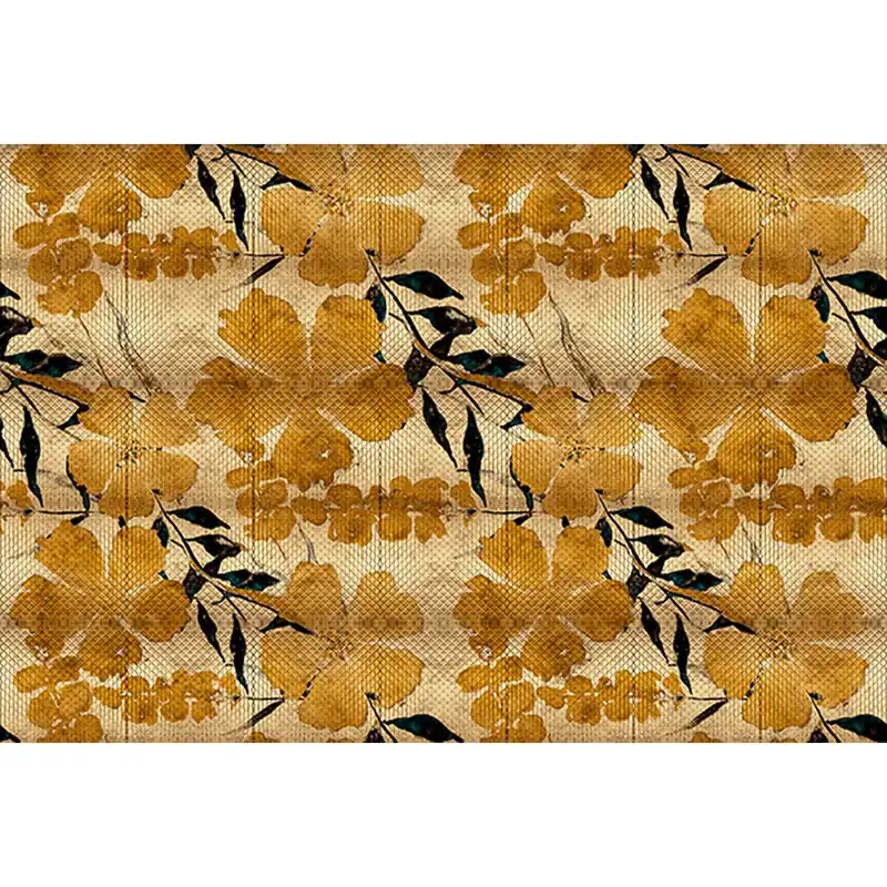 Kracherpreis Tadessi Fototapete Blumen M1-No.61424 Digitaldruck Tapete Gelb Beige - Floral