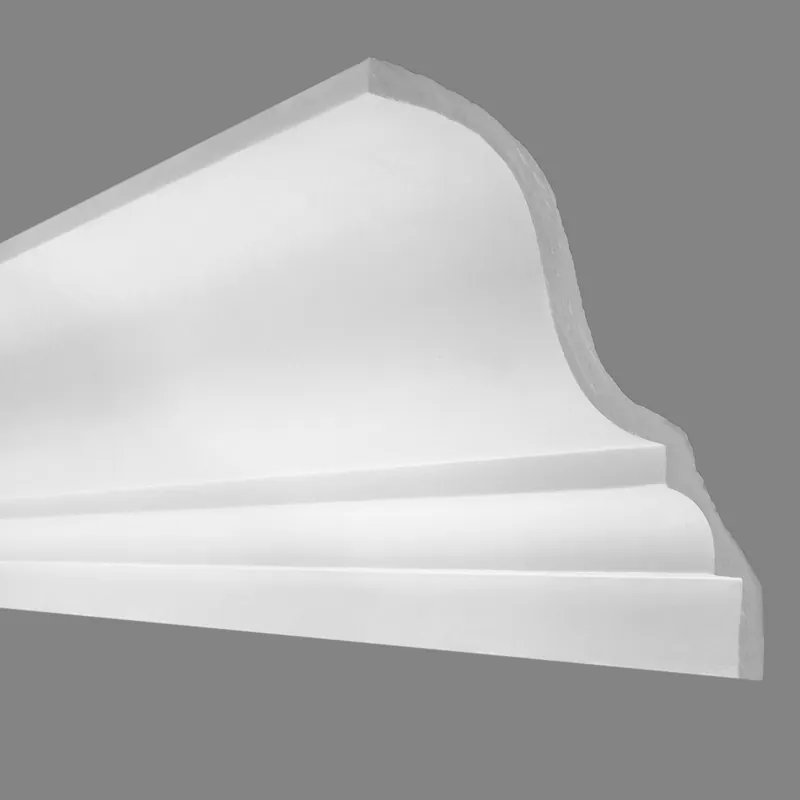 PROVISTON | Gipsleiste Kaiserslautern | Echter Gips | 135 x 145 x 1165 mm | Stuckleisten aus Gips Neu Im Sortiment