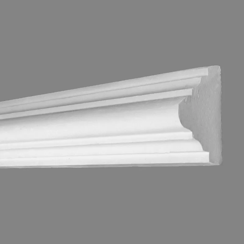 PROVISTON | Zierleiste Flensburg | Gips | 29 x 55 x 910 mm | Wandleiste | Weiß Preiswert