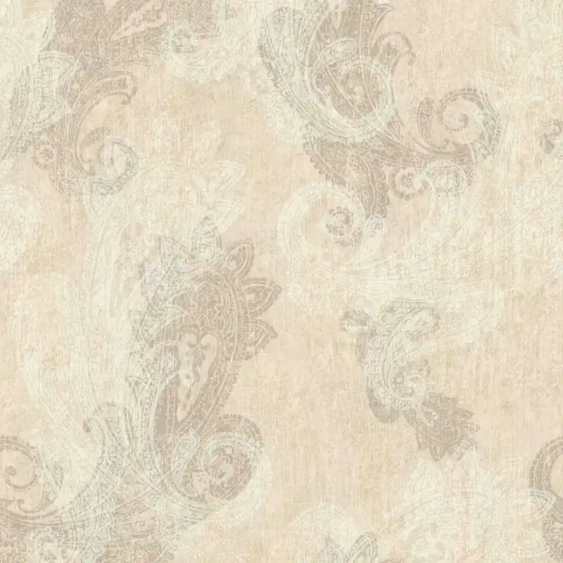 Rasch | Indian Style | 746433 | Vliestapete | Barock | 0.53 x 10.05 m | Beige | Weiß Online Kaufen