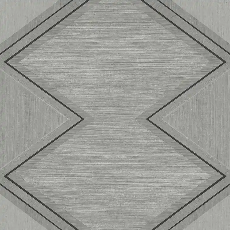 Rabatt York Wallcoverings | Black and White | BW3822 | Sure Strip tapete | Geometrisch | 0.52 x 10 m