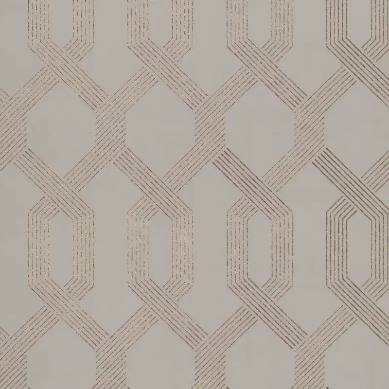 Zertifiziert York Wallcoverings | Black and White | Y6221201 | Vliestapete | Geometrisch | 0.53 x 10 m | Beige