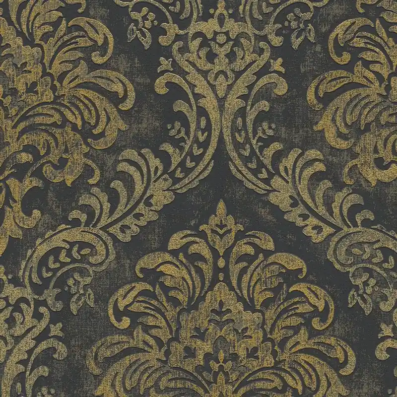 A.S. Creation | Travel Styles | 391123 | Vliestapete | Barock | 10.05 m x 0.53 m | Schwarz Versand Am Gleichen Tag