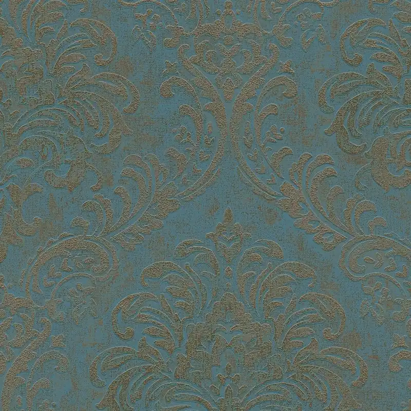A.S. Creation | Travel Styles | 391124 | Vliestapete | Barock | 10.05 m x 0.53 m | Petrol Direktkauf