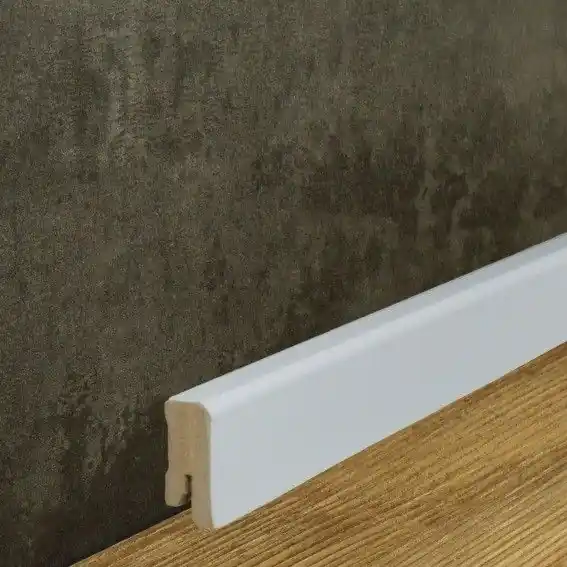 Außenwinkel Für Sockelleiste Eckiges Profil 16 x 40 mm MDF foliert Weiß by PROVISTON Abverkauf