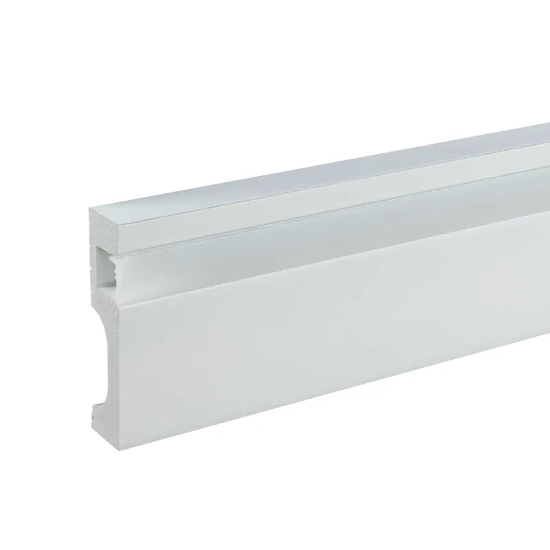 Sofort Bestellen NMC | Lichtleiste | IL11 WALLSTYL | Polystyrol | 80 x 20 x 2000 mm | Schwarz | Sockelleiste