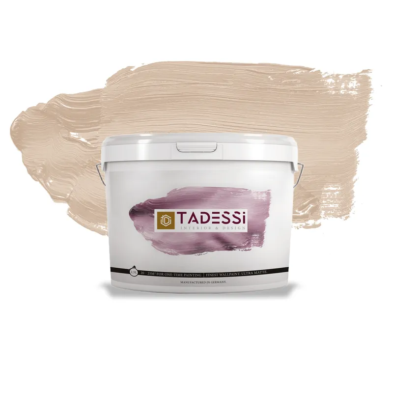 TADESSI Color Vista - Wandfarbe Pastell Beige - Sahnebeige - Hochwertige matte Innenfarbe Neu Im Sortiment