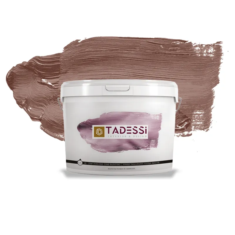 Bestseller TADESSI Color Vista - Wandfarbe Rot - Maronen Mocha - Matte Innenfarbe - Hochwertige Dispersion
