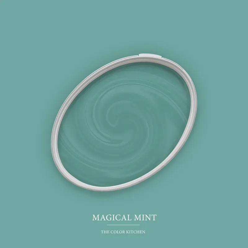 Bestseller Wandfarbe Grün matt | The Color Kitchen Magical Mint | Exklusive Innendispersion Hohe Farbintensität