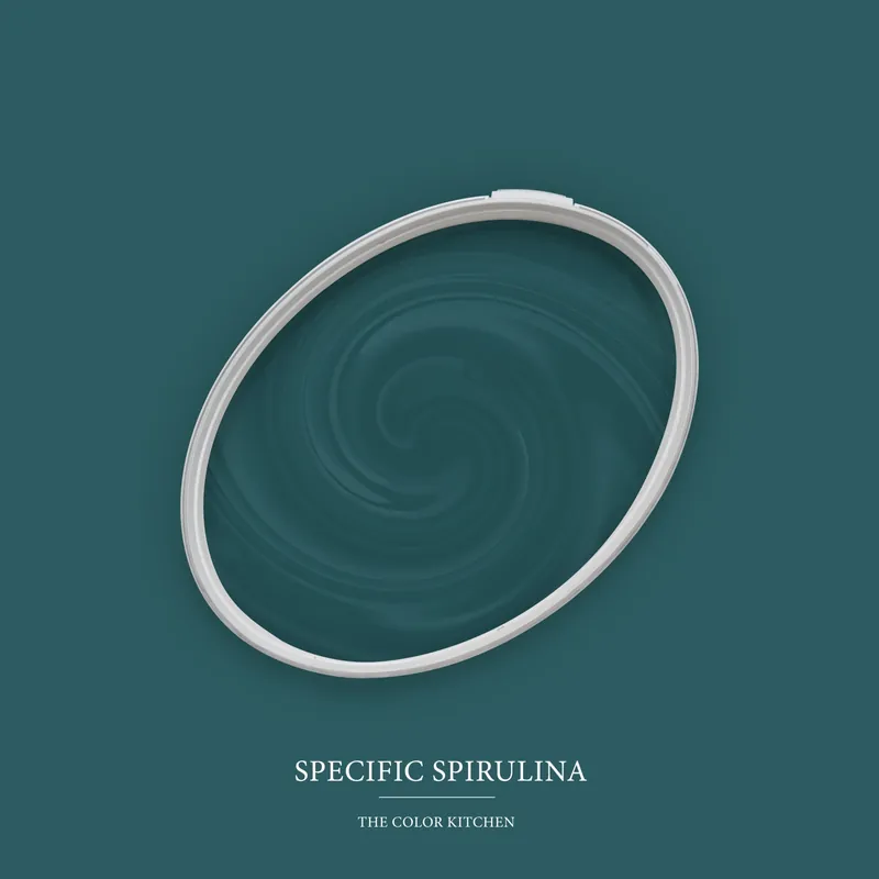 Bestseller Wandfarbe Grün matt | The Color Kitchen Specific Spirulina | Exklusive Innendispersion