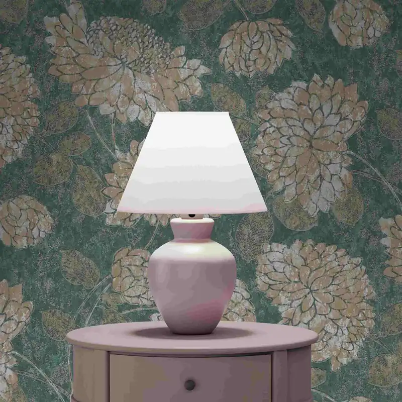 Preis Gesenkt Tapete Florentin Blumen M1-No.4183 Vlies Grün Gold Floral Tadessi 10.05 x 0.53 m