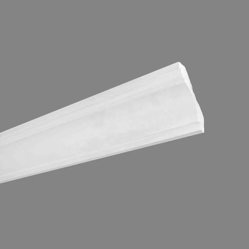 Sonderaktion PROVISTON | Gipsleiste "ES-21" | Echter Gipsstuck | 75 x 88 x 1200 mm | Stuckleiste aus Gips