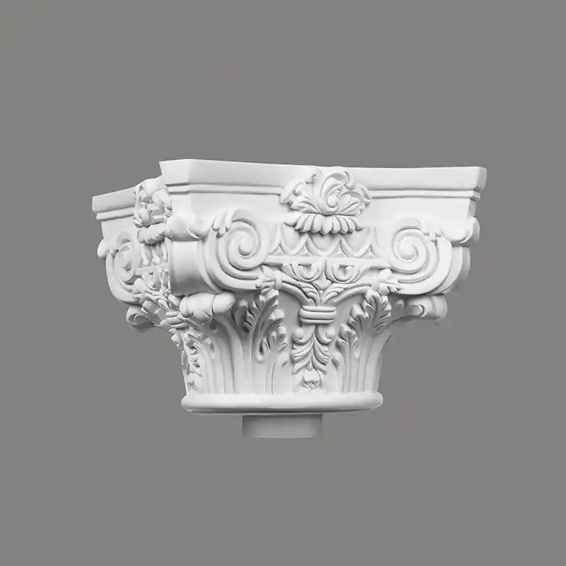 Mardom Kapitell C1001-2W Profoam 330 x 330 x 250 mm Weiß für Vollsäule und Fußteil Geprüft