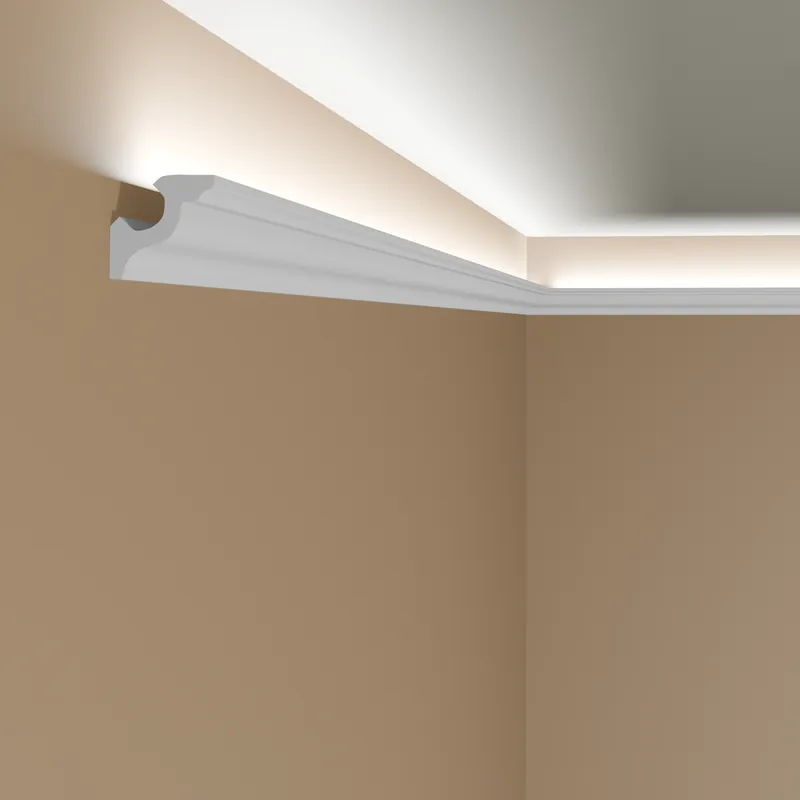 Sonderangebot Mardom Deckenleiste MD210 Polyforce 50 x 50 x 2000 mm Weiß Stuckleiste Lichtleiste Indirektes Licht