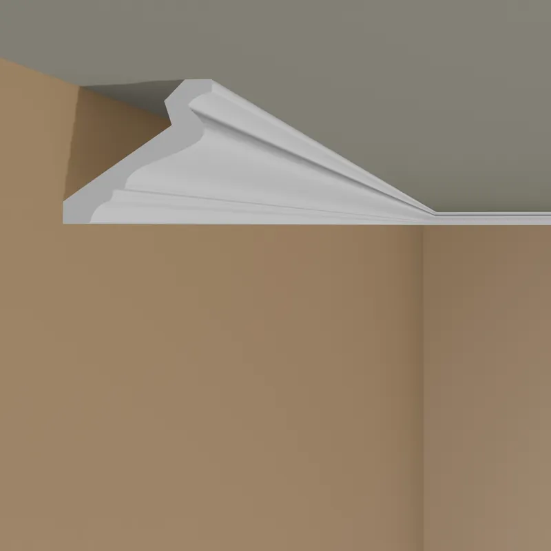 Ausverkauf Mardom Deckenleiste MDB185 Profoam 61 x 64 x 2000 mm Weiß Stuckleiste Modern