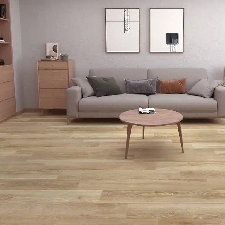Zertifiziert Check One Vinylboden 2432 Weserpark 1220 x 180 x 4.5 mm Klick Vinyl Holzoptik Eiche Braun