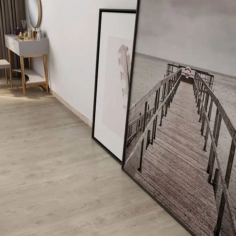 Check One Vinylboden 2433 Steindam 1220 x 180 x 4.5 mm Klick Vinyl Holzoptik Eiche Hellbraun Bestseller