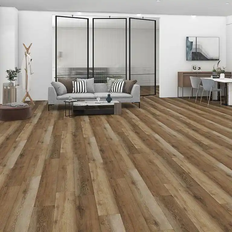 Check One Vinylboden 2474 Wullen 1220 x 228 x 5 mm Klick Vinyl Holzoptik Eiche Braun Sonderaktion