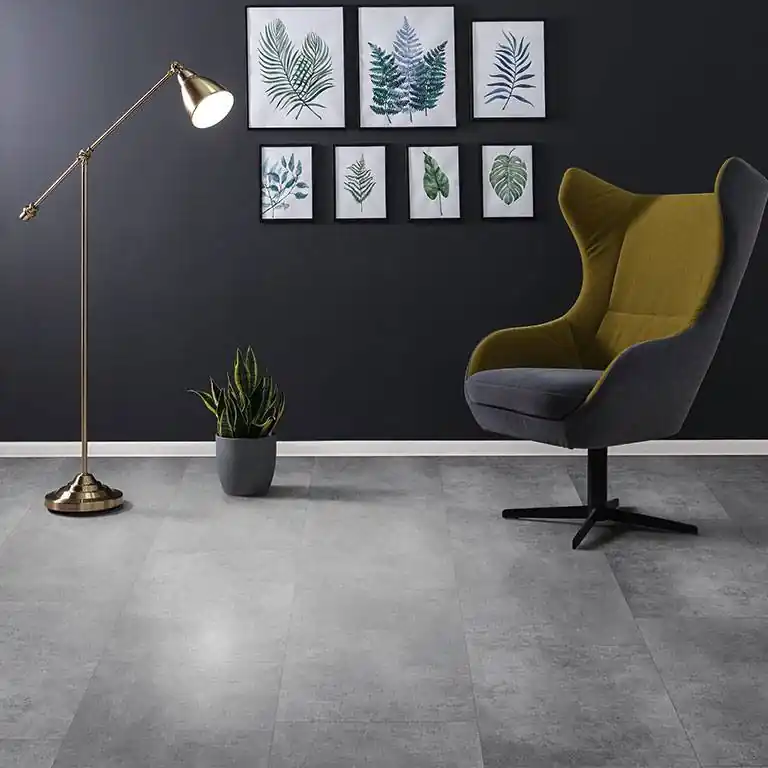 Check expert Vinylboden 2150E Mettingen 914.4 x 457.2 x 2.5 mm Klebe Vinyl Steinoptik Beton Grau Meistverkauft