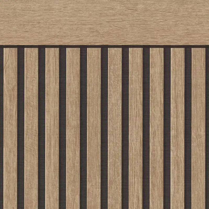 Geprüft A.S. Creation | Wallpanel | Holzpaneele | 397444 | Vliestapete | Streifen | 5.00 m x 1.06 m | Braun