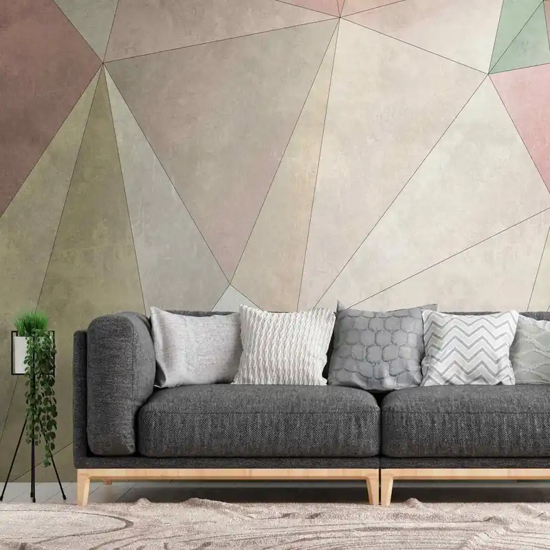 Online Kaufen A.S. Creation Fototapete The Wall 382861 Ein Motiv pro Rolle Geometrisch Bunt
