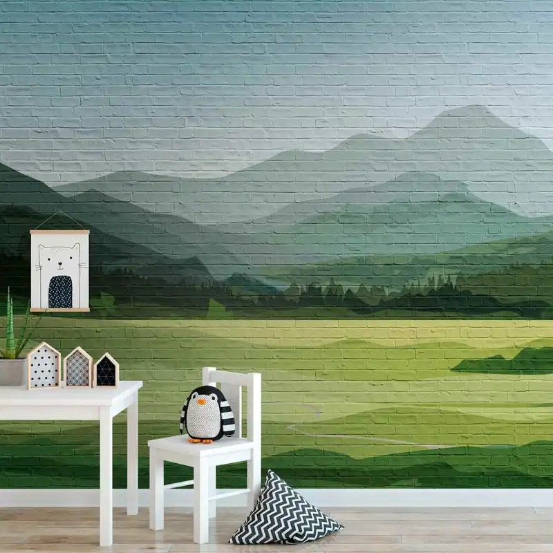 Zertifiziert A.S. Creation Fototapete The Wall 382981 Ein Motiv pro Rolle Landschaft Grün