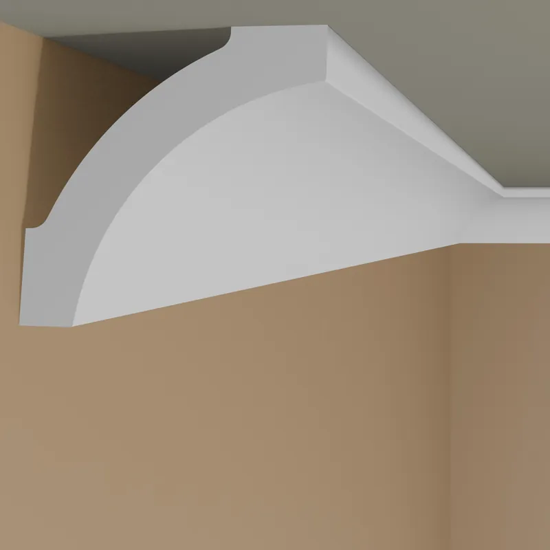 Abverkauf Marbet Deckenleiste E-13 | Polystyrol 75 x 75 x 2000 mm Weiß Styropor Stuckleiste