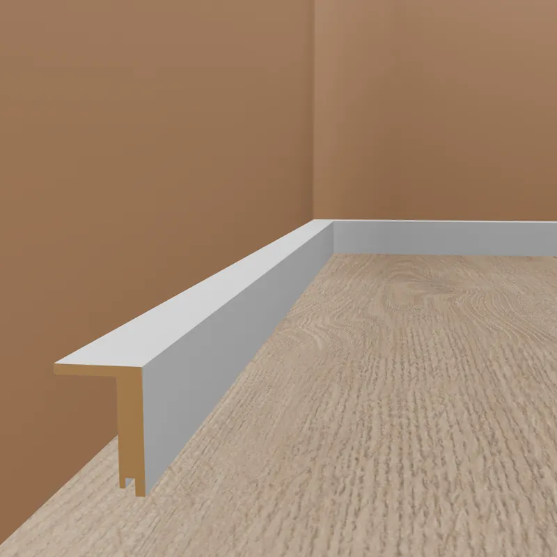 Echt Heizrohrabdeckleiste MDF bis 88 mm 64 x 96 x 2500 mm Weiß Fußleiste abgerundetes Profil by PROVISTON