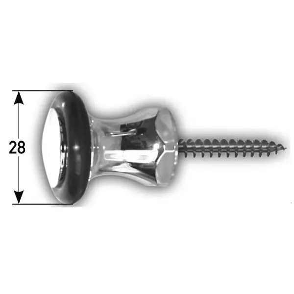 Garantierte Lieferung Türstopper, für Bodenmontage, 28 mm Durchmesser