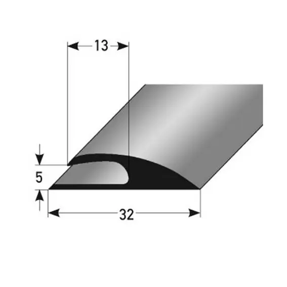Auer Einfass- & Abschlussprofile Sardoal B 32 mm L 2700 mm Einfasshöhe 5 mm Weich-PVC Direkt Vom Hersteller