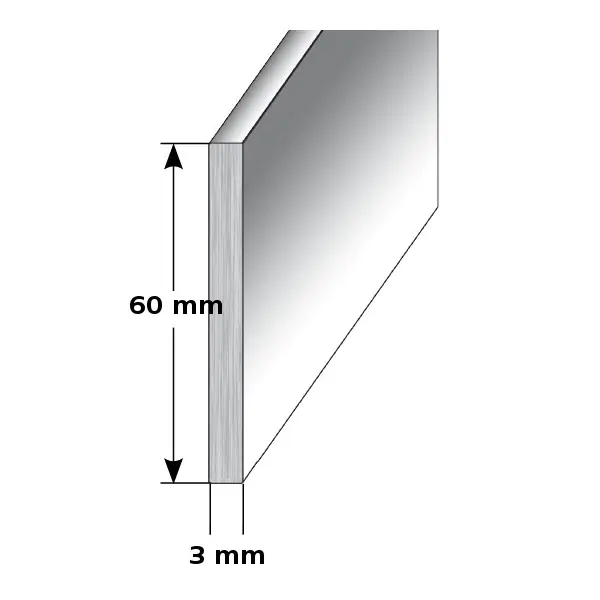 Auer | Sockelleiste Metall | H 60 mm | Sockelleiste Aluminium | Wasserfest | Modern Neu Im Sortiment