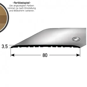 Mega-Angebot PROVISTON Übergangsprofil Höhe 3.5 mm Breite 80 mm Übergangsschiene Aluminium