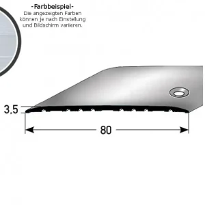 Begrenztes Angebot PROVISTON Übergangsprofil Höhe 3.5 mm Breite 80 mm Übergangsschiene Aluminium