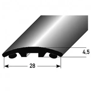Mega-Angebot Auer Übergangsprofil Brüssel Höhe 4.5 mm Breite 28 mm Übergangsschiene Aluminium eloxiert