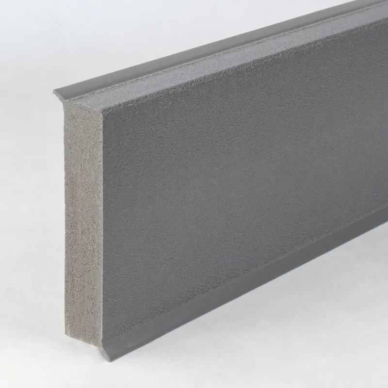 Kracherpreis PVC Sockelleiste Hartschaum Fußleiste Monopoli 12 x 60 x 2500 mm genarbt versch. Farbe
