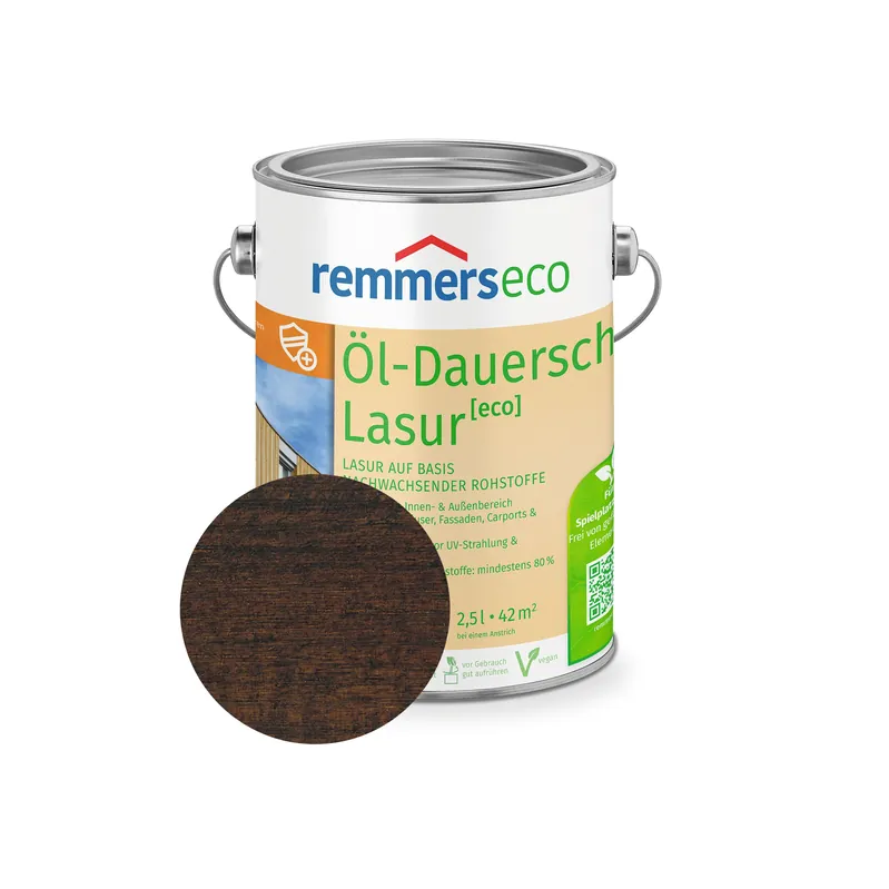 Remmers Öl-Dauerschutz-Lasur [eco] | Wasserbasiert | nachwachsende Rohstoffe | kostenfreie Lieferung Nur Heute