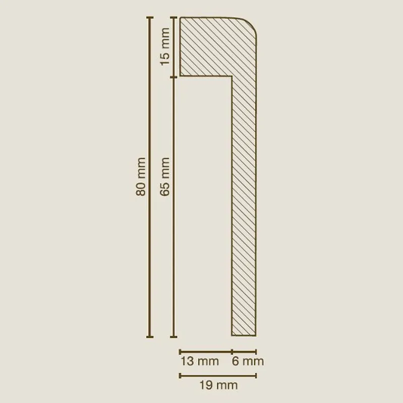 Innen- oder Außenwinkel 19 x 80mm Fliesenabdeckleiste foliert weiß by PROVISTON Mega-Angebot