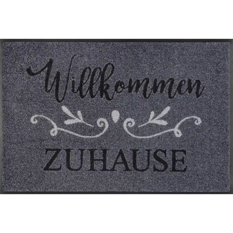 Nur Für Kurze Zeit Fussmatte Willkommen Zuhause 75 x 50 cm Schmutzfangmatte waschbar wash+dry Design