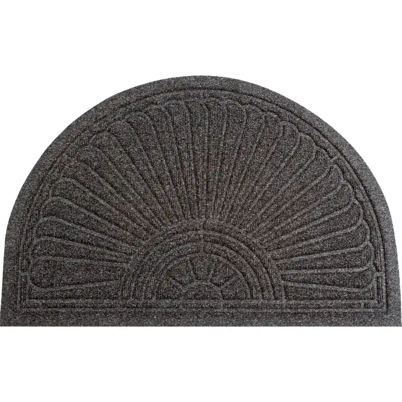 Wochenendangebot Schmutzfangmatte Outdoor Halfmoon dark grey 85 x 55 cm wetterfeste Fussmatte waschbar wash+dry DUNE