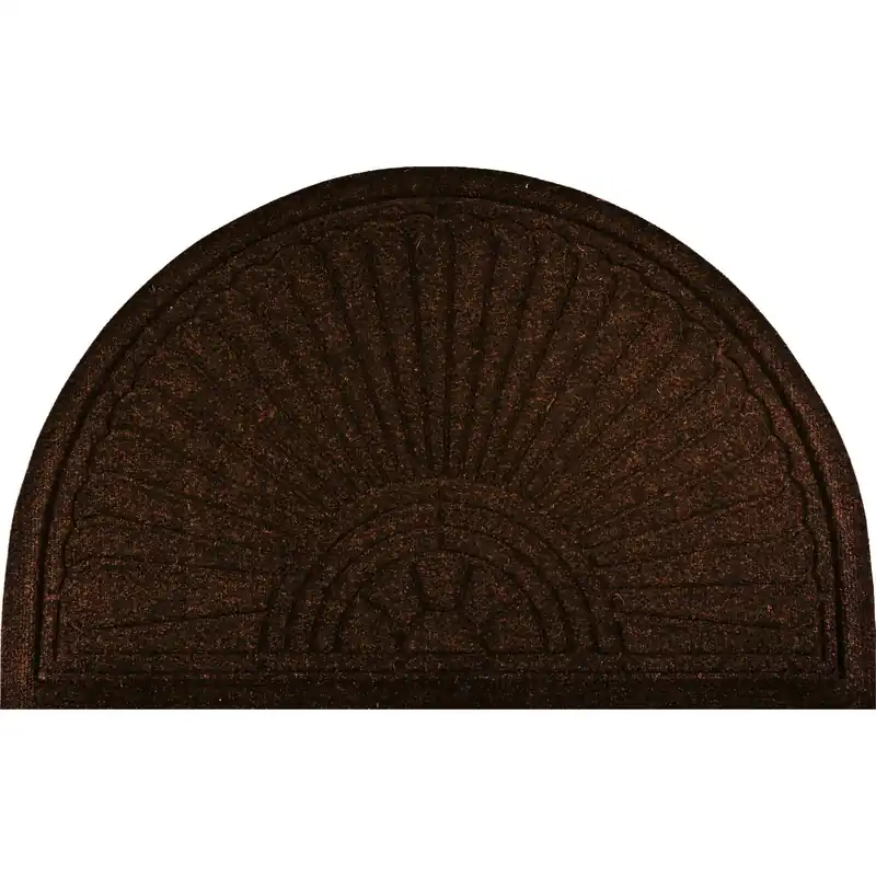 Schmutzfangmatte Outdoor Halfmoon darkbrown 85 x 55 cm wetterfeste Fussmatte waschbar wash+dry DUNE Begrenztes Angebot