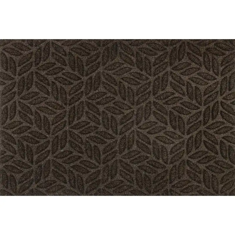 Bestseller Schmutzfangmatte Outdoor Leaves Dark Brown 90 x 60 cm wetterfeste Fussmatte waschbar wash+dry DUNE