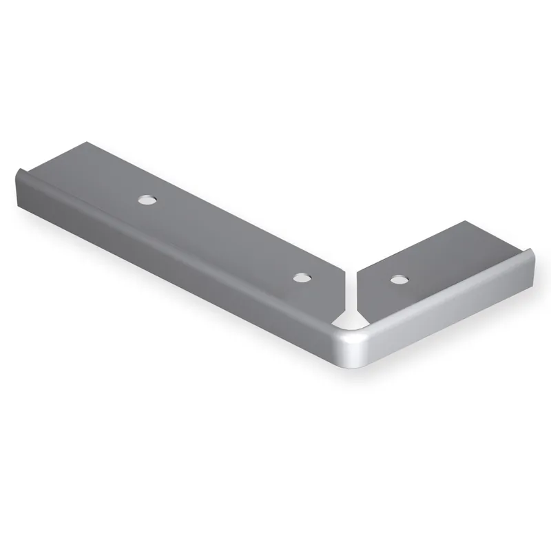 Aktuell Runde Treppen Ecke Rechts 90 Grad 18.5 x 48 mm Aluminium Treppenkantenprofil Glatt Gebohrt Küberit